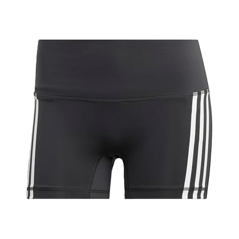 adidas Women's 3-Stripes Black/White Short Tights Cover