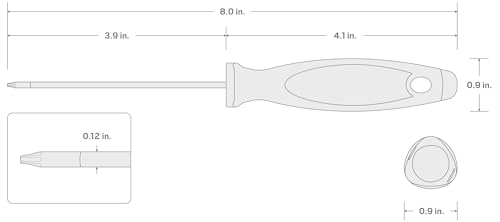 Image of TEKTON T9 Torx Screwdriver (4 in. Shank) | DWT01309