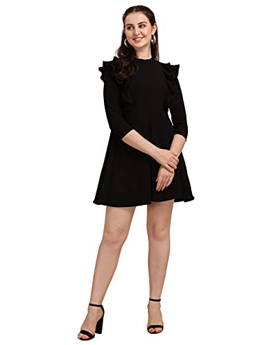 Image of OOMPH! Women's Western & Fusion wear Lycra A-Line Knee-Long Dress md349
