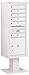 Salsbury Industries 3413S-06WHT 4C Pedestal Mailbox, White