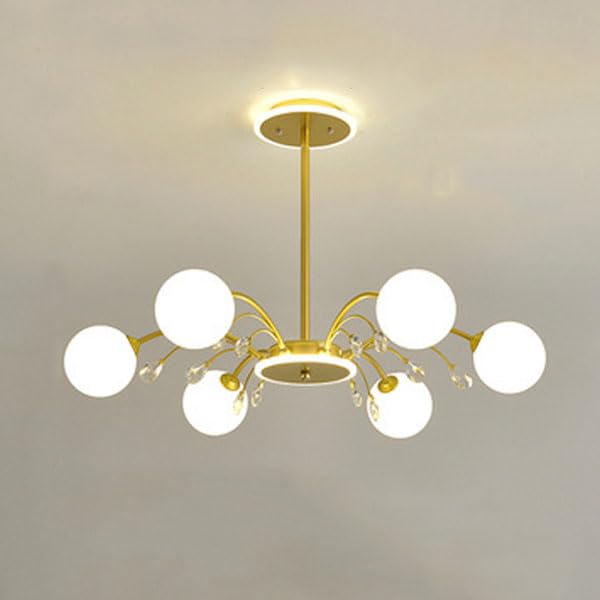 Plafonnier moléculaire E27 en cristal pour illuminer vos repas en salle à manger