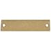 Blk Tag, 1 x 3 in, BRS, Rect, 3/16 in, PK100