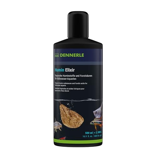 Dennerle Humin Elixir, 500 ml - Tropische Huminstoffe und Fulvosäuren, fördert die Gesundheit der Aquarienbewohner