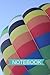 Produktbild Basic classic ruled hot air balloon notebook | Journal | Memo pad | 100 Sheets | Organiser | Planner: High quality blank college ruled writing pages ... | jotting down plans, to do lists, ideas.