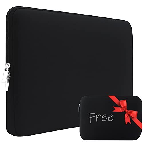 Laptop Sleeve, Laptop Case 15.6 Inch, Laptop Bag, Laptop Sleeve 15 Inch with Small Bag, Durable Shockproof Computer Case, Slim Neoprene Bag, Laptop Case for 15.6 Inch 2022 Newest HP,Dell,Lenovo,Black