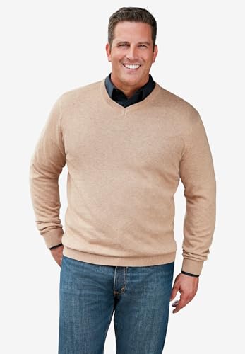 KingSize Men's Big & Tall Lightweight V-Neck Sweater3