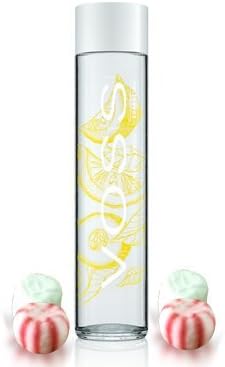 Voss Artesian Sparkling Water ,Flavored Water 375 ml (one bottle) including Jummybo custom mints (Lemon Cucumber Sparkling)