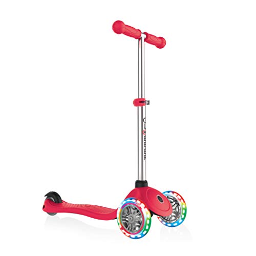 Globber Kids 'Primo Light Up Ruedas para Patinete, Color Rojo