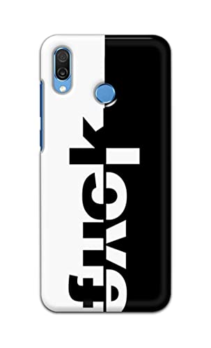 Image of PRINTFIDAA One Words Fukc Love Creative Art Innovative Wonderfull Printed Designer Hard Case for Honor Play, COR-AL10, COR-L29, COR-L09 Back Cover -(e) RPM1003