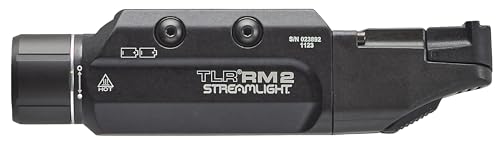 Streamlight 69450 TLR RM 2 Compact, Portable Rail-Mounted LED Tactical Lighting System with Tail Loc, Remote Switch, and 2 Lithium Batteries, Black