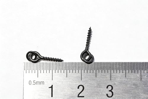 50 piezas tornillos para boilies con anilla para pesca de carpas miniatura 2