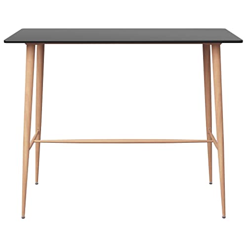 Mesa moderna mesa alta para cocina sin espacio estable y negra 3
