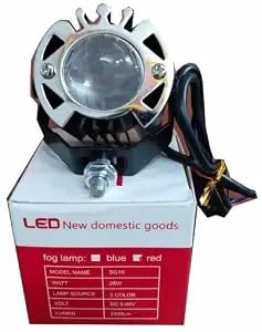 Image of SSLG SG16 LED Auxiliary Fog Light, 25W 2500LM, 3 Colour Modes, DC 9-85V Waterproof, for Motorcycle, Car & Electric Vehicles