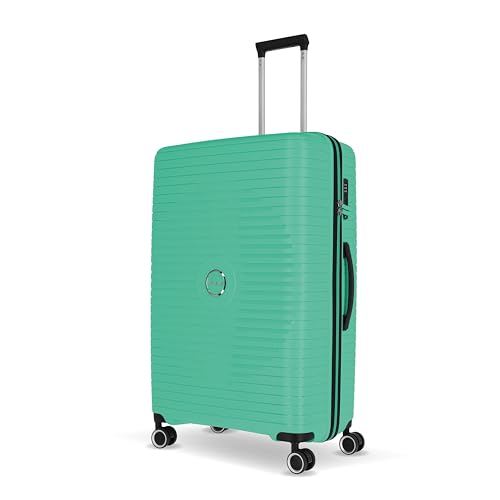 Travelite Hartschalen Koffer groß, 4 Rollen, ORBITA, Trolley mit bruchsicherer Schale und praktischer Inneneinteilung, TSA Schloss, 77 cm, 103 Liter