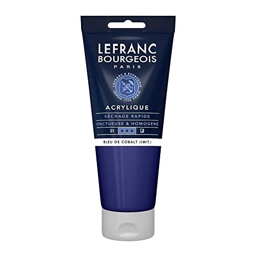 Lefranc Bourgeois Acrylique Fine Tube 200ml Bleu De Cobalt (Imit.)