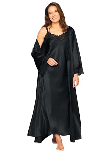 Amoureuse Plus Size The Luxe Satin Long Peignoir Set