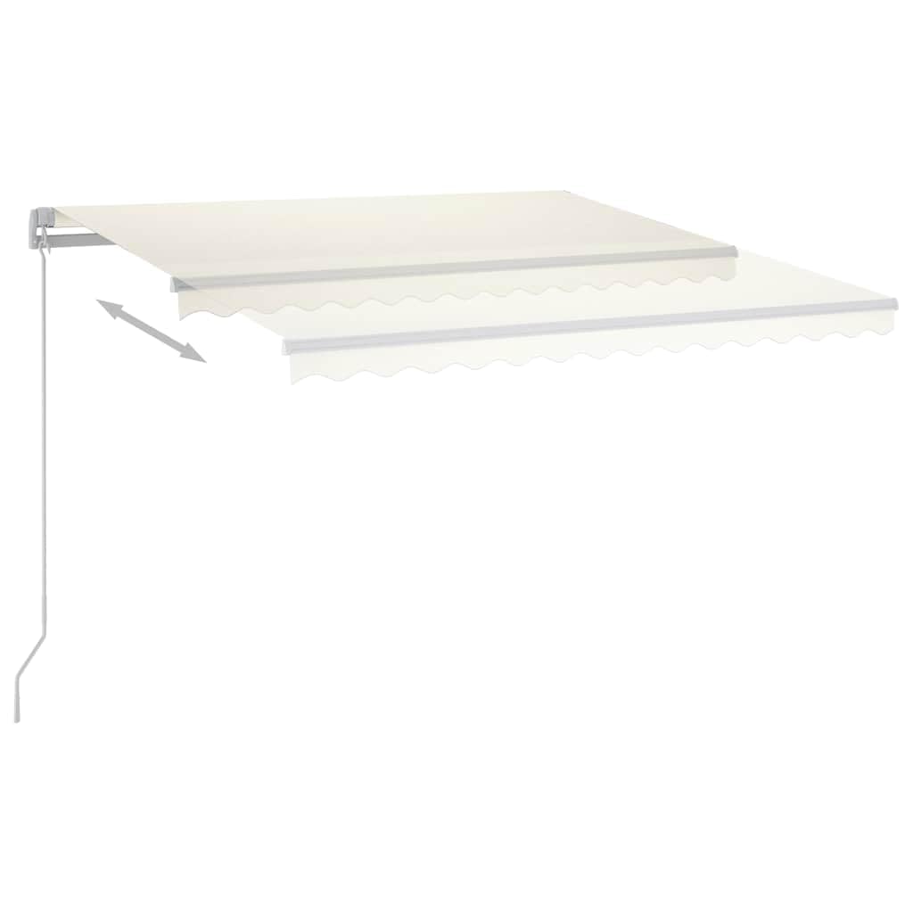 Aluminio Resistente a la oxidación con Luces LED solares toldo retráctil