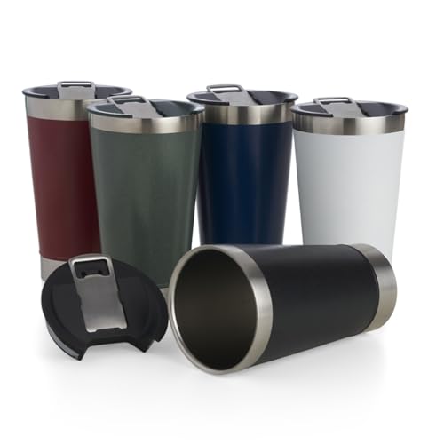 Copo Térmico de Aço Inoxidável com Tampa à Prova de Vazamentos