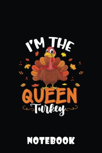 I'm the Queen Turkey Funny Thanksgiving Matching Group Notebook: 2022 Composition Notebook - Thanksgiving memories, Funny Thanksgiving memory ... Gnomes gift idea for family kids or Women
