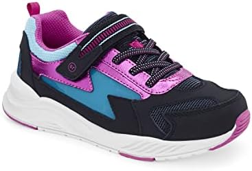 Stride Rite Girls Lighted Cosmic Sneaker, Black Multi, 9 Wide Toddler | Image 3