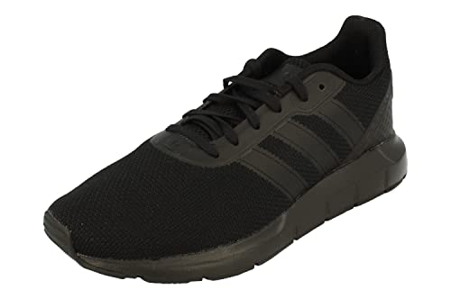 adidas Originals Swift Run RF Mens Running Trainers Sneakers (UK 8 US 8.5 EU 42, Black Black White GW0882)