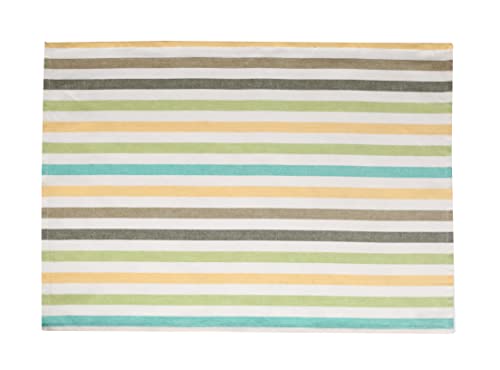 Image of FINGERCRAFT Kitchen Cloth 100% Soft High GSM Cotton Fabric Kitchen Towel, 20 x 30 Inches Perfect Size for Kitchen Uses, Set of 6, Multipurpose Use as Dish Towel, Bar Towel (Soft Stripe)