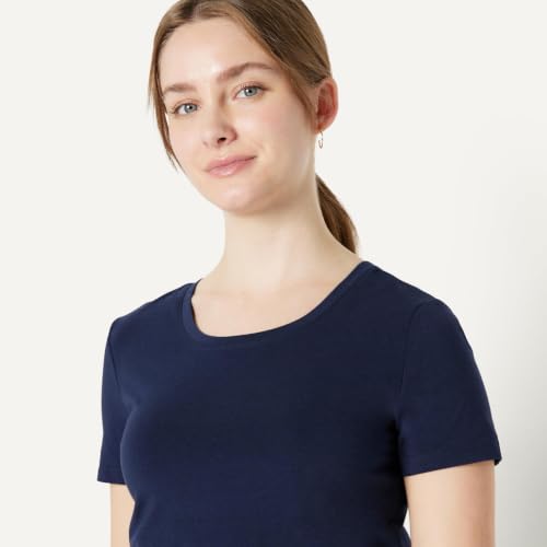 Image of Amazon Essentials Women's Regular-Fit Short-Sleeve Crewneck T-Shirt, Multipacks