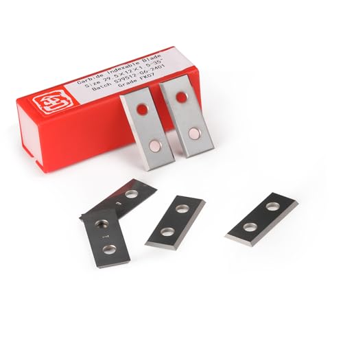 Trvoxviq Lot de 10 lames de rechange en carbure indexables réversibles à 4 tranchants, épaisseur 1,5 mm, 12 x 29,5 x 1,5 mm, pour fraise à affleurer à plaquettes réversibles (en remplacement) – vue 5