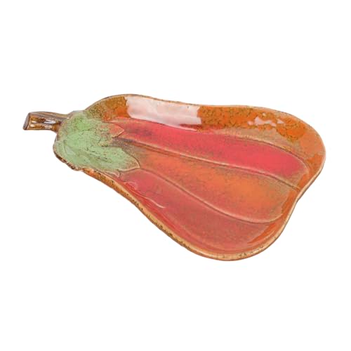 TOPBATHY plato de pastelería decoración de pasteles bandejas de plantas Lámina platos fruteros fruteira cerámico plato de ensalada de frutas plato de comida decorativa cerámica rojo