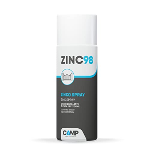 Camp Zinc 98, Spray de Zinc Clair et Brillant, Protecteur, Antioxydant, 400 ml