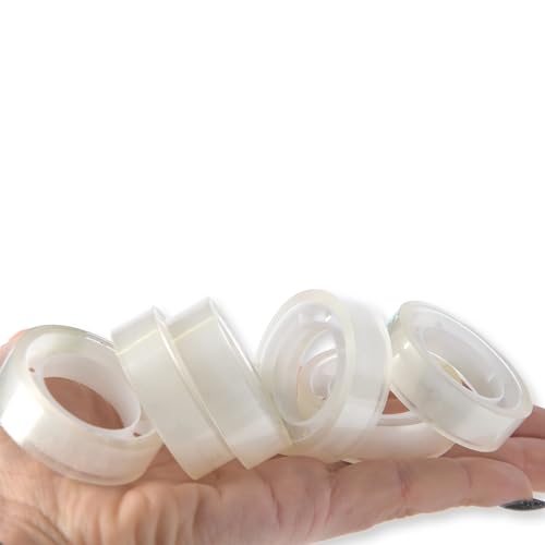 Ruban adhésif transparent anti-gaspillage 48 rouleaux compacts en polyester résistant