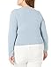 The Drop Women's Eloise Long Sleeve Twist Front Cozy Cropped Sweater, Dusty Blue, XL