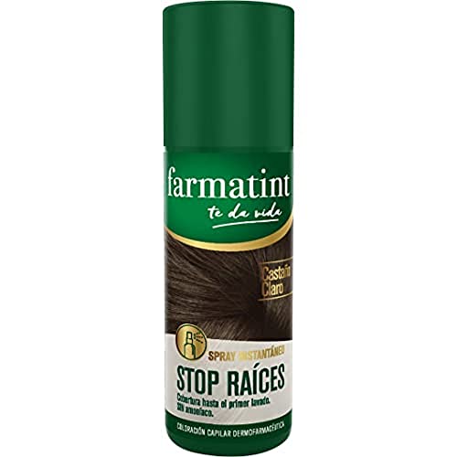 Farmatint Spray Instantáneo Capilar Stop Raíces, Color Castaño Claro - 75 ml