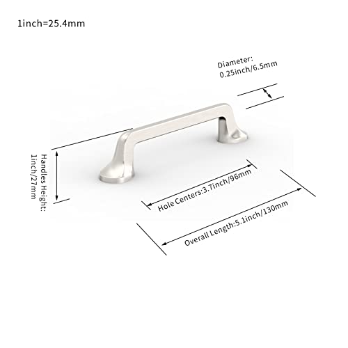 FURNIWARE 10 Pack Cabinet Pulls, Hardware Drawer Handles, Zinc Alloy Kitchen Cabinet Door Handles Pull - Image 4