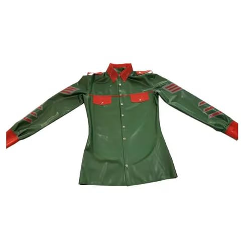 Camisa de látex suave de manga larga diseño exclusivo unisex