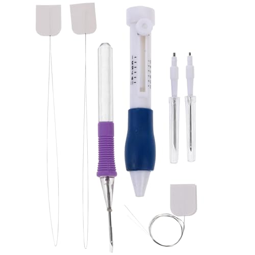 Kit aiguilles à poinçonner OFFIGAM pour broderie débutants et motifs textiles