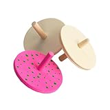 Colorations DIY Whirling Wooden Spinning Tops, Set of 24, Wood Craft for Kids, Ready to Decorate Spinners, STEM & STEAM Craft, Spinners for Kids, Decorate & Personalize, Craft Project for Children