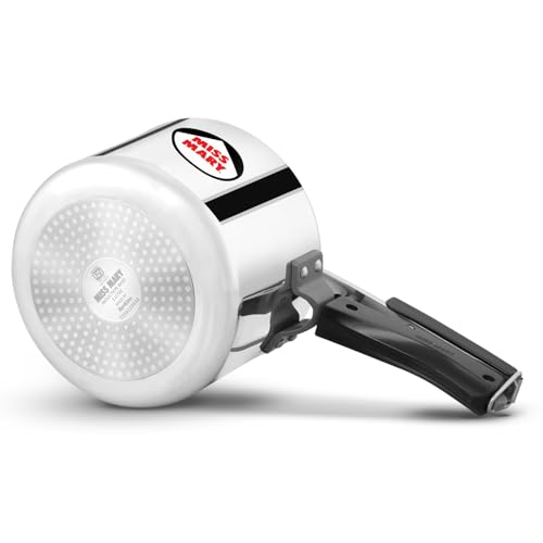 Image of Hawkins Miss Mary 3 Litre Pressure Cooker | Straight Body | Induction & Gas Compatible | Ideal for 3-4 persons | ISI Certified | Guaranteed for 5 year | Silver (IMM3T)