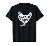 Photo Gallery maglietta con scritta "chicken lady", regalo per la mamma maglietta Photo Gallery maglietta con scritta "chicken lady", regalo per la mamma maglietta