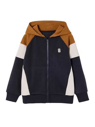 VERTBAUDET Sweat zippé garçon Capuche coloblock Ocre 10A