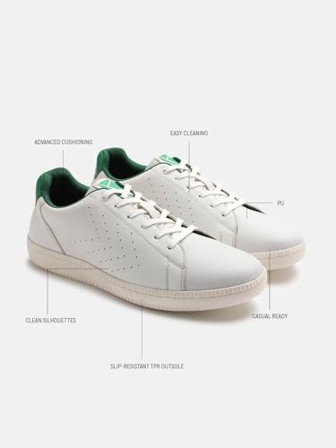Image of hummel Classic Pinnacle Casual Sneaker for Men Lightweight Breathable with Enhanced Comfort Cushioned Insole and Slip-Resistant Work and Play Casual Shoes