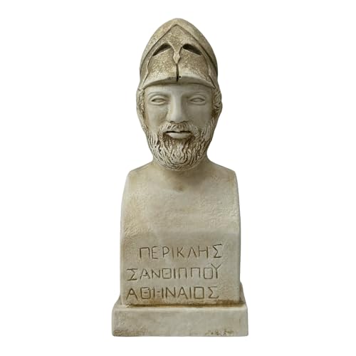 Pericles Leader of Athenian Democracy Bust Cast Stone Statue Sculpture