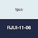 Igus RJUI-11-06 DryLin R Closed Pillow Block Straight Bearing, Engineered Polymer, 3/8" Nominal Size