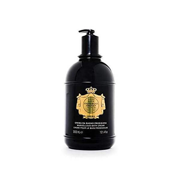 Perlier Imperial Honey Shower & Bath Cream – Nourishing & Soothing Luxury Bath Cream Made With 100% Organic Italian Honey For Deep Moisturization And Hydration (101.3 Fluid Oz.)