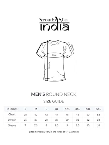 Image of Roads to India T-Shirt for Men - 100% Cotton Ladakh Motorcycle Rider Half Sleeve Round Neck Graphic Print | Regular & Oversized Fit | 180 /220 GSM | S-5XL | Black, Navy Blue, Maroon, Olive, Red, White