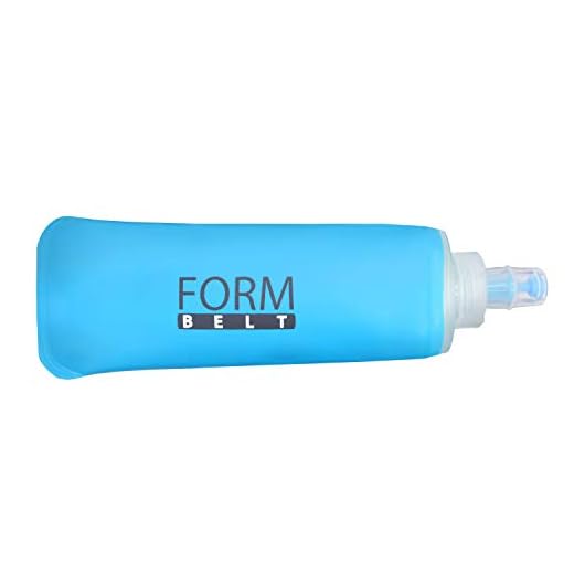 Formbelt® Botella pequeña Soft Flask de 250 ml para Riñoneras Running/Cinturones Deportivos y Morrales | Deporte Entrenamiento Jogging Correr Ciclismo Escalada Acampada Camping