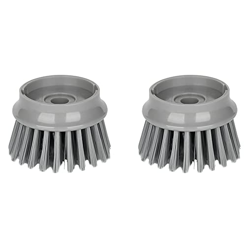 Tête de Brosse remplaçable pour Brosse à Vaisselle distributrice de Savon SZDPC - Paquet de 2 (Gris) Cover