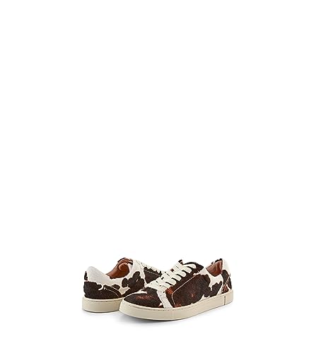 Image of Frye Ivy Low Lace Sneakers for Women - Removable Footbed Shoes - Leather Womens Casual Shoes - Crafted from Soft, Vintage Italian Leather with Removable Molded Footbed