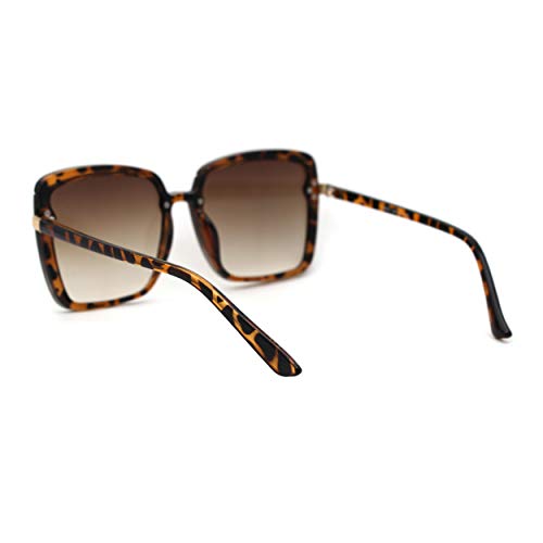 SA106 Womens Designer Fashion Rectangular Half Rim Sunglasses4