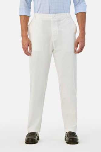 Image of SNITCH Men Casual Trousers| Baggy Fit Mid Rise Solid Plain Front Style | Breathable Cotton Blend & Lightweight Linen Fabric for Summer & Everyday Outings